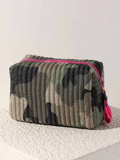 Shiraleah Camo Large Ezra Boxy Cosmetic Pouch