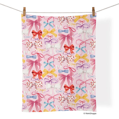 Werkshoppe Ribbons and Bows Tea Towel