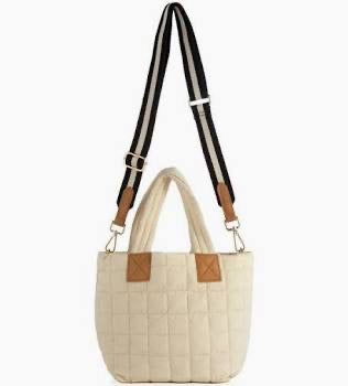 Shiraleah Ivory Mini Tote Crossbody Bag