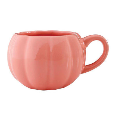 Slant Pink Pumpkin Mug