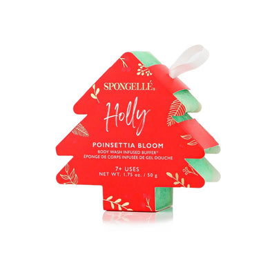 Spongelle Tree Ornament Body Wash Buffer - Holly