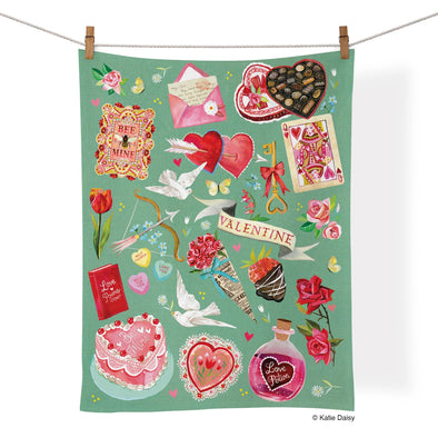 Werkshoppe Valentines Classic Tea Towel