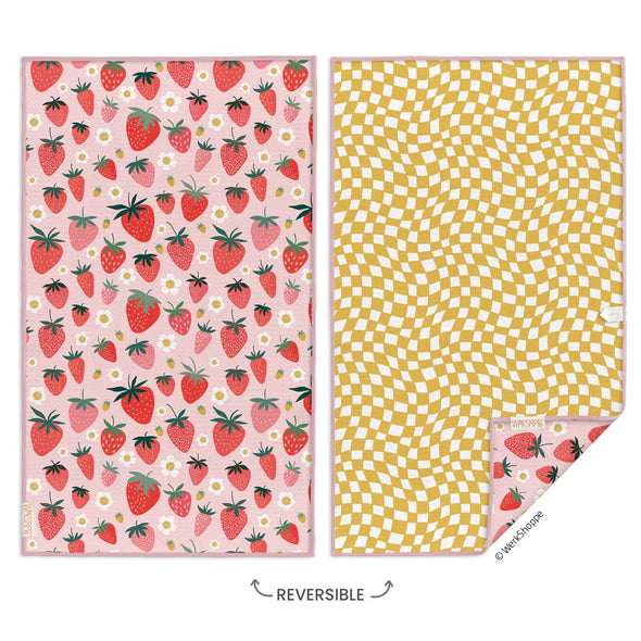 Werkshoppe Strawberry Check Microfiber Towel