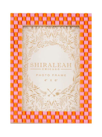 Shiraleah Viva 4x6" Checkered Picture Frame