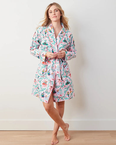 Print Fresh Nutcracker Dreams Luna Robe - Ballet Pink