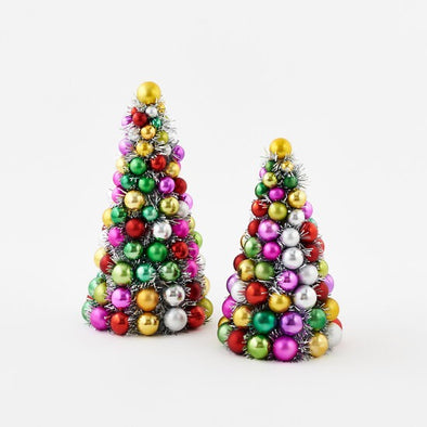 180 Degrees Tinsel Ball Topiary