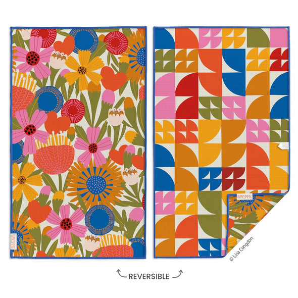 Werkshoppe Jolies Fleurs Microfiber Towel