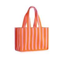 Shiraleah Orange Isla Boxy Tote Bag