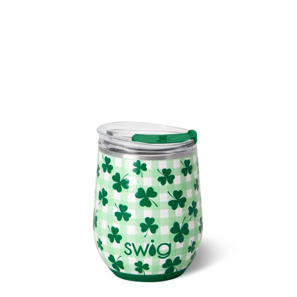 Swig Shamrock the Block Stemless Wine Cup 12oz