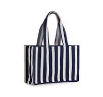 Shiraleah Navy Isla Boxy Tote Bag