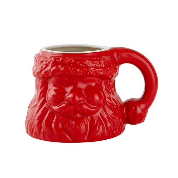 Slant Santa Shaped Mug - Red