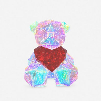 180 Degree Iridescent Lit Large Bear