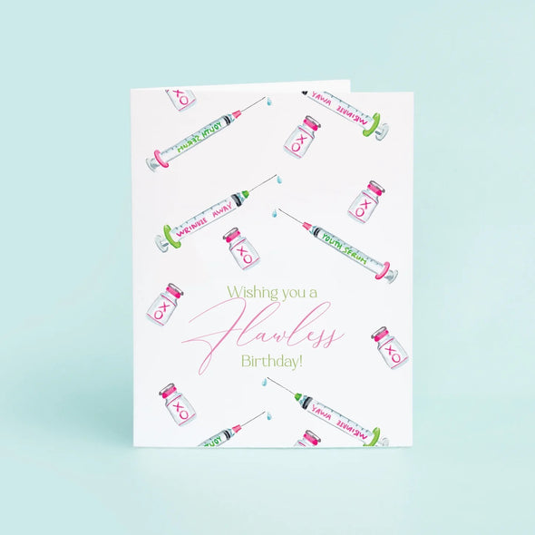 Taylor Paladino Botox Needles Birthday Single Card