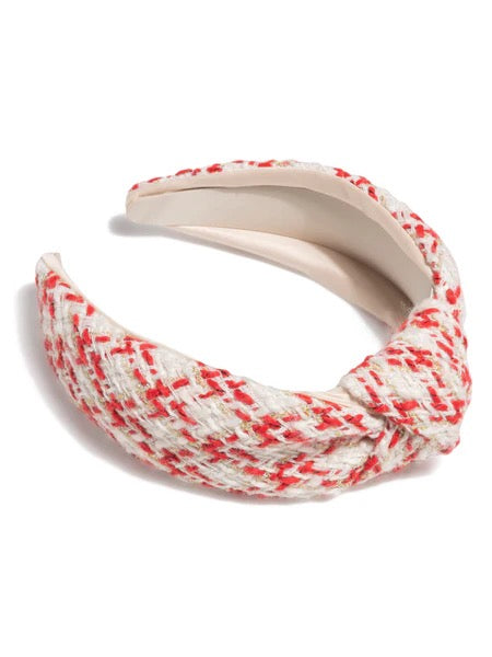 Shiraleah Boucle Red Knotted Headband