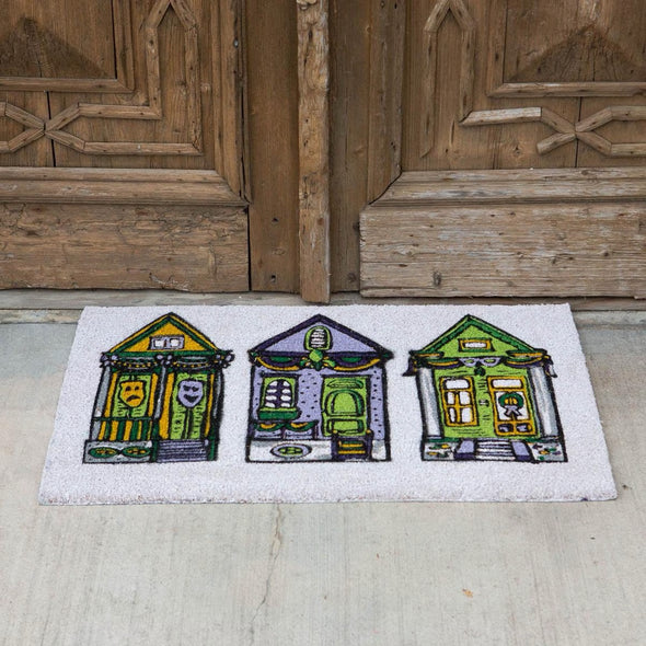 Royal Standard Mardi Parade Houses Coir Doormat