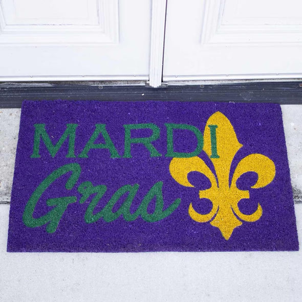 Royal Standard Mardi Gras Clovis Coir Doormat