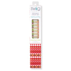 Swig Christmas Crew Reusable Straw Set