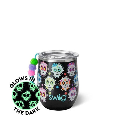 Swig Sugar Skull 12oz Stemless Wine Cup