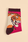 Powder Thrill of the Tiger Ankle Socks