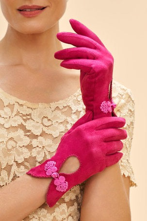 Powder Suki Gloves Fuchsia