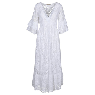 Astrid Festival Maxi White Dress Astrid Festival Maxi White Dress