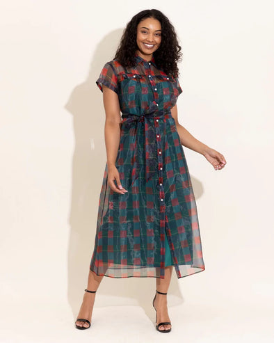 Alden Adair Holiday Plaid Rachel Dress