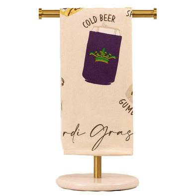 Royal Standard Mardi Gras Kitchen Hand Towel