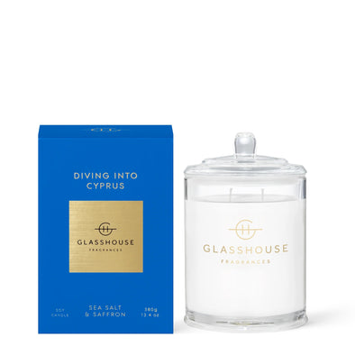 Glasshouse 13.4oz Diving into Cypress Candle