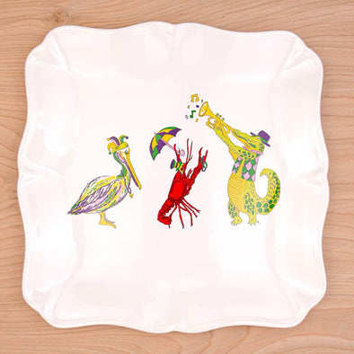 Royal Standard Mardi Gras Band Square Platter