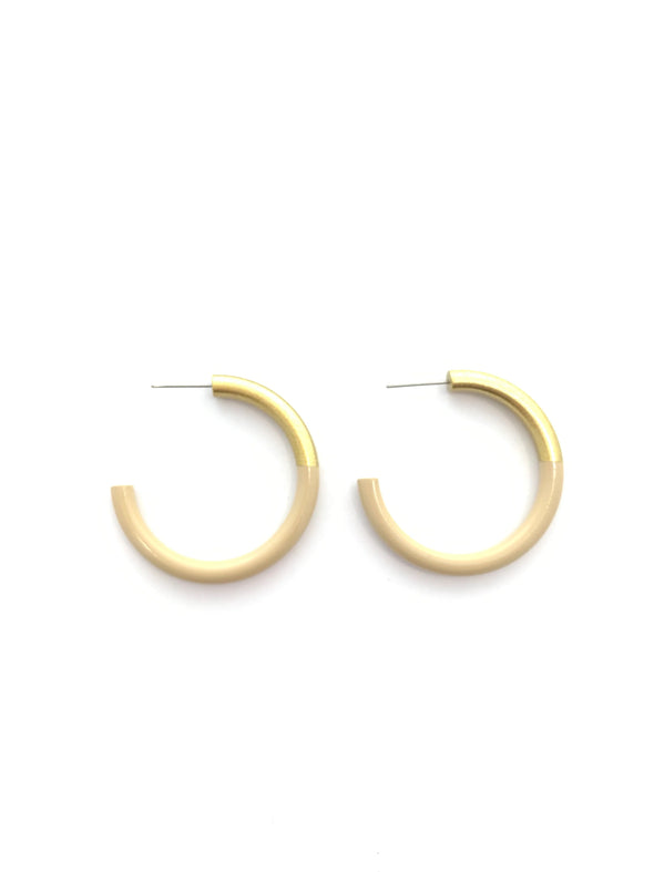 Accessory Jane Tan Medium Liz Hoops