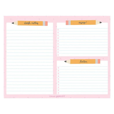 Callie Designs Pencil To-Do Desk Notepad