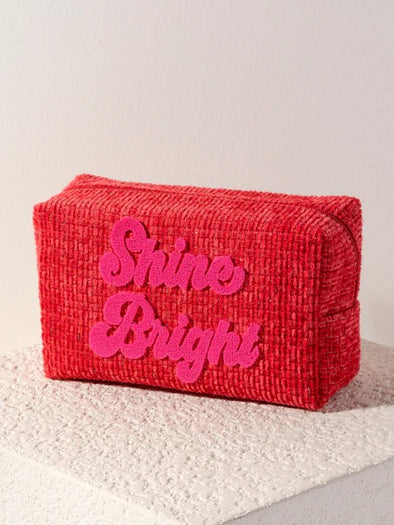 Shiraleah Shine Bright Red Zip Pouch