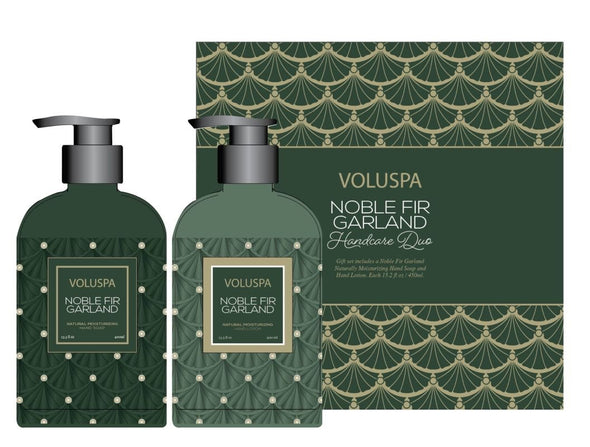 Voluspa Noble Fir 400ml Hand Soap & Lotion Duo