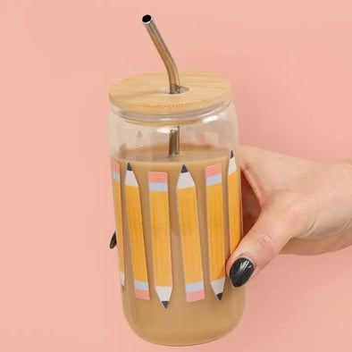 Callie Designs Pencil Glass Can