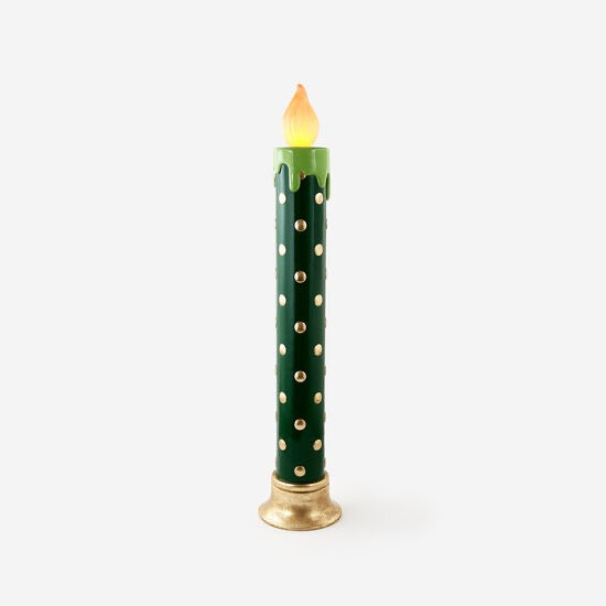 180 Degree Lighted Christmas Candle 48"