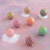 Glitterville Art Deco Plaid Ball Ornaments