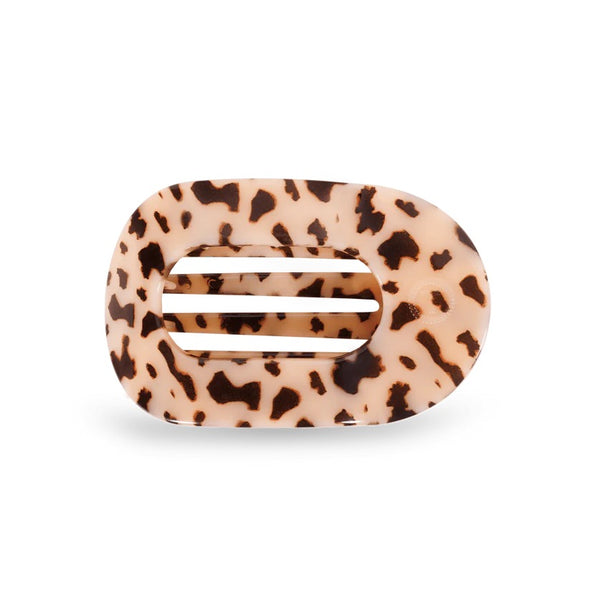 Teleties Blonde Tortoise Medium Flat Round Hair Clip