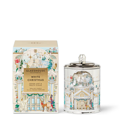 Glasshouse 13.4oz White Christmas Candle