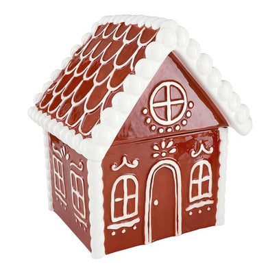 Slant Gingerbread Ceramic Cookie Jar