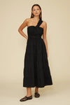 Lucy Paris Black Christy Poplin Dress