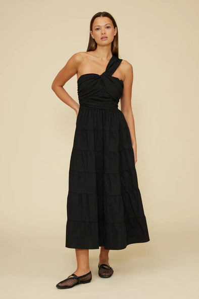 Lucy Paris Black Christy Poplin Dress