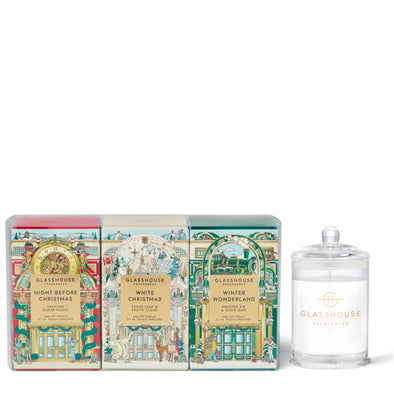 Glasshouse 11oz Christmas Candle Trio