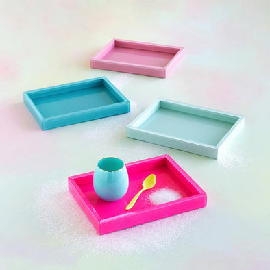 Glitterville Glass Tray