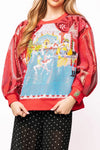 QOS Red Nutcracker Ballet Stage Scene Sweatshirt
