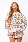QOS Nutcracker & Candy Cane Sweatshirt