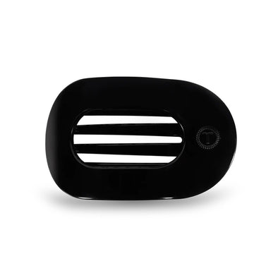 Teleties Jet Black Medium Flat Round Hair Clip