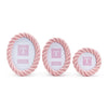 Two's Company  6 1/2" x 3/4"x 8 1/2" Pink Twist Photo Frame