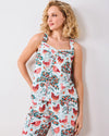 Print Fresh Soft Blue Hen House Back to Bed Top
