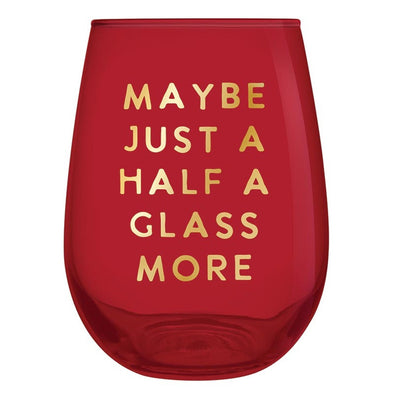 Slant 20oz Wine Glass - Half A Glass