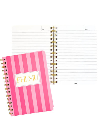 Duo Threads Phi Mu Notebook
